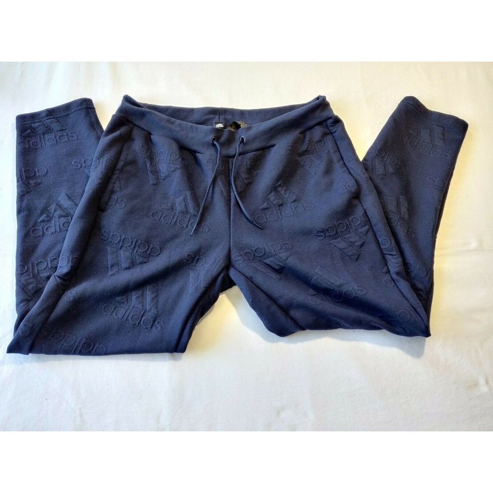 adidas active pants blue navy men size L